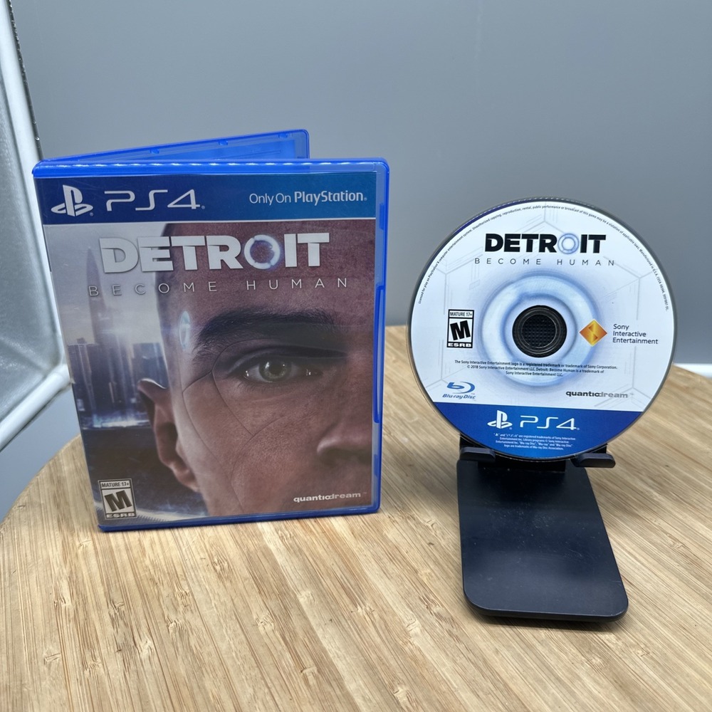Detroit: Become Human (Sony PlayStation 4 PS4, 2018) Complete In Box  Tested